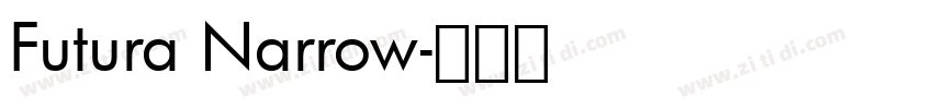 Futura Narrow字体转换